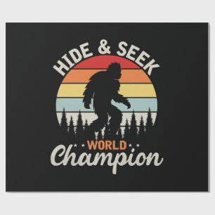 Bigfoot Hide And Seek World Champion Wrapping Paper