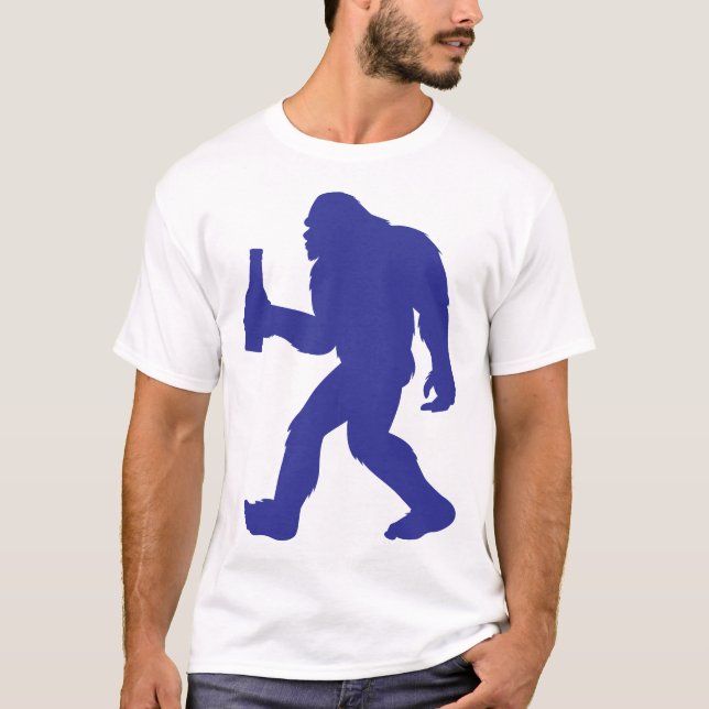 Bigfoot holding a Beer T-Shirt (Front)