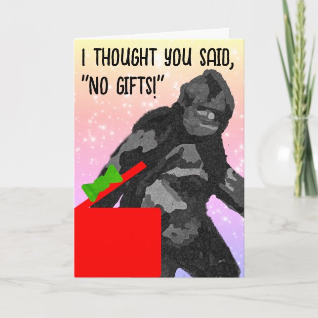 Bigfoot Holiday Card (Front)