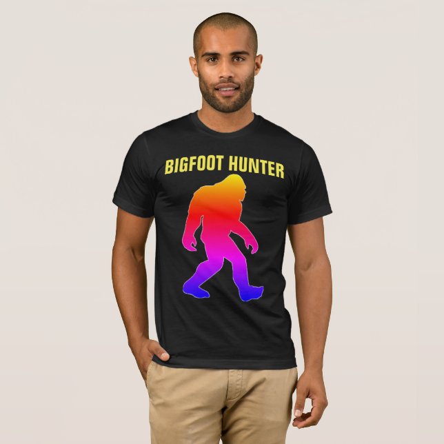 BIGFOOT HUNTER black T-shirts (Front Full)
