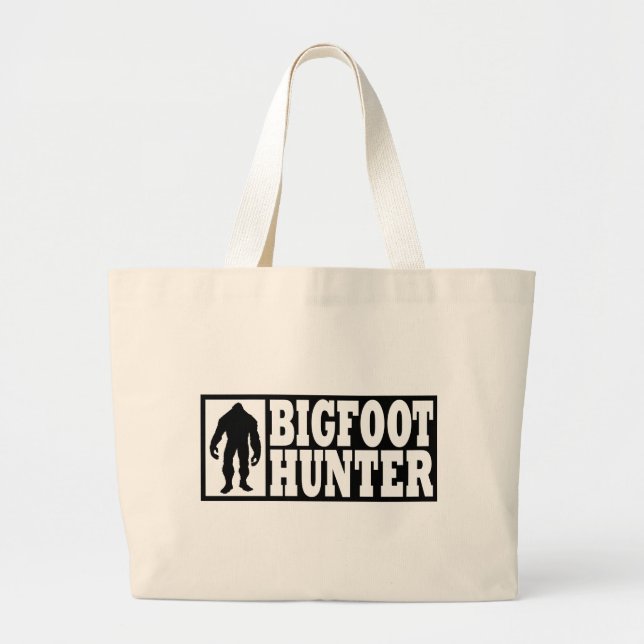 Bigfoot Hunter - Finding Bigfoot Large Tote Bag (Front)