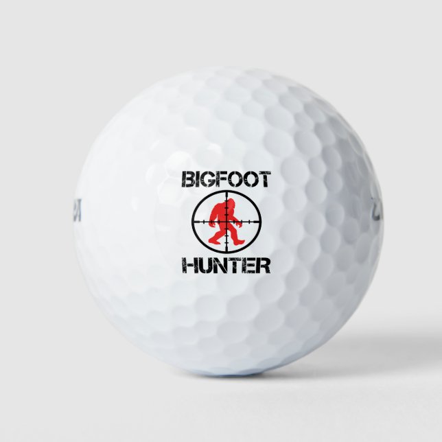 Bigfoot Hunter Funny Bigfoot Lover Golf Balls (Front)