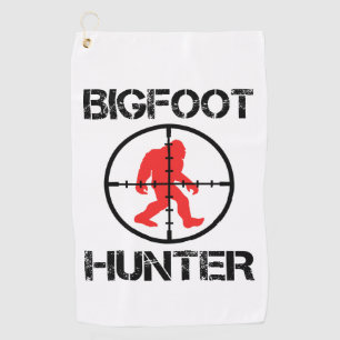 Bigfoot Hunter Funny Bigfoot Lover    Golf Towel