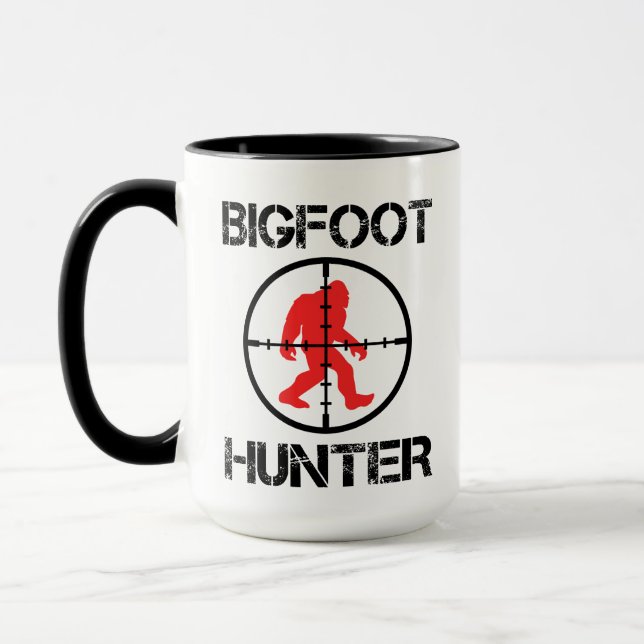Bigfoot Hunter Funny Bigfoot Lover  Mug (Left)