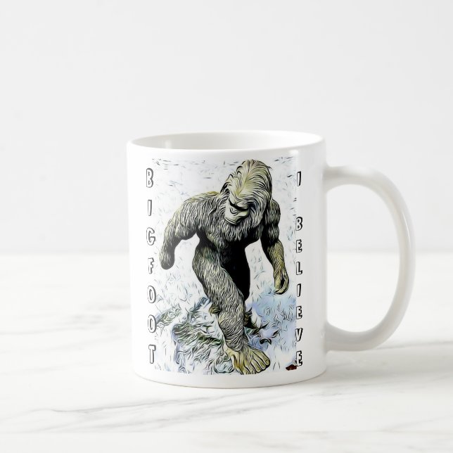 Bigfoot I Believe Coffee Mug (Right)