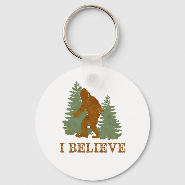 Bigfoot I believe Key Ring (Front)