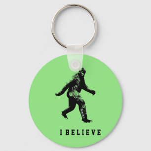 Bigfoot I Believe Key Ring