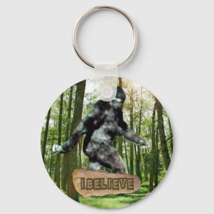 Bigfoot I Believe Keychain