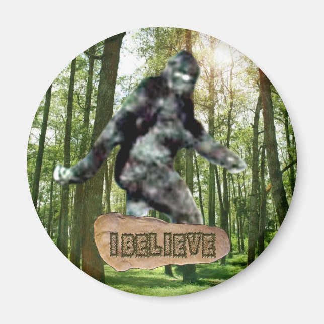 Bigfoot I Believe Magnet (Front)