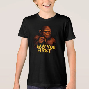 Bigfoot I Saw You First Tri-Blend Shirt