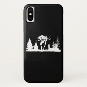 Bigfoot in the Forest Sasquatch Yeti iPhone X Case