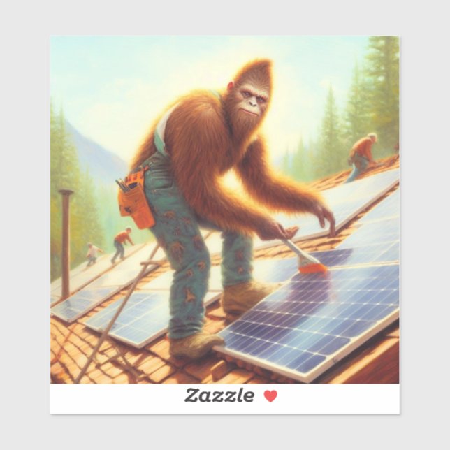 Bigfoot Installing Solar Panels (Sheet)