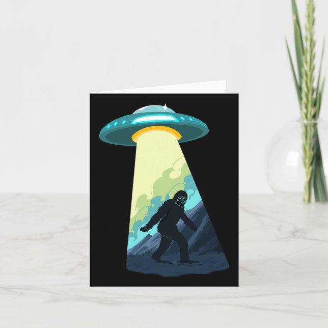 Bigfoot Is An Alien From A Ufo  Card (Front)