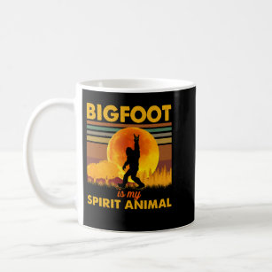 Bigfoot Is My Spirit Animal Lovers Funny Sasquatch Coffee Mug