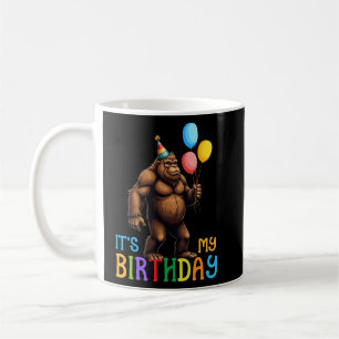 Bigfoot It's My Birthday Bash Fun Party Balloons Coffee Mug