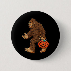 Bigfoot Jack O Lantern Fun Halloween Boys Kids Sas 6 Cm Round Badge