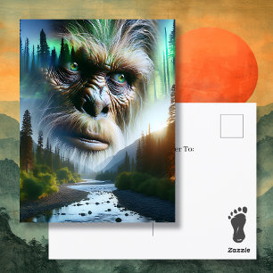 Bigfoot Just Saying Hi Postcard