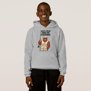 Bigfoot Keep Calm And Go Fishing Funny