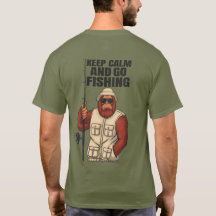 Bigfoot Keep Calm And Go Fishing Funny