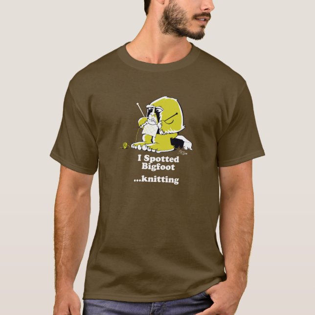 Bigfoot knitting T-Shirt (Front)