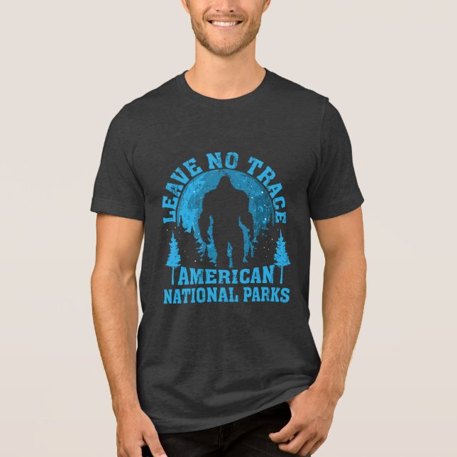 Bigfoot Leave No Trace America National Parks Tee (Front)