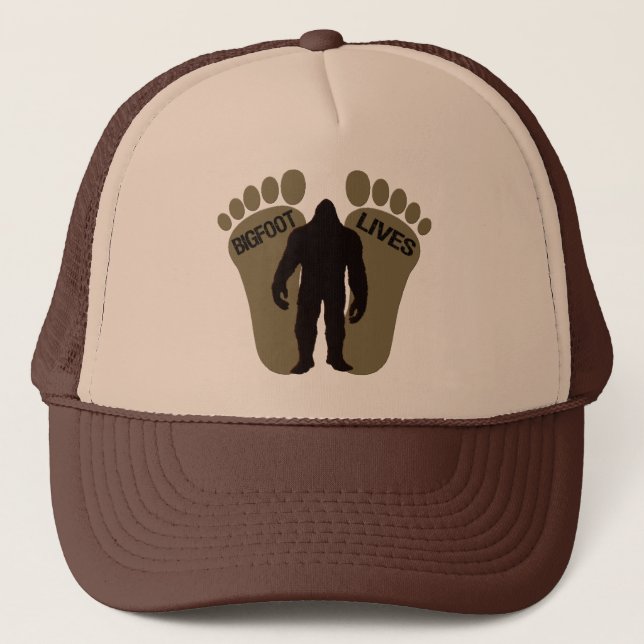 Bigfoot Lives Trucker Hat (Front)