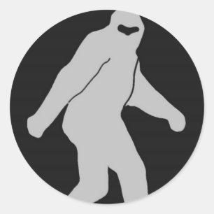 Bigfoot Logo Dark Classic Round Sticker