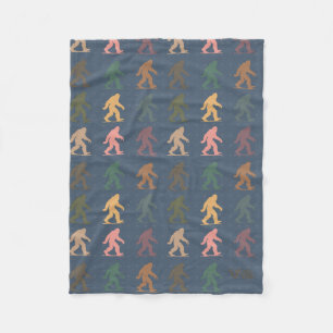 Bigfoot Lover Gift Blanket Vintage Bigfoot Throw