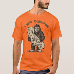Bigfoot Loves California T-Shirt