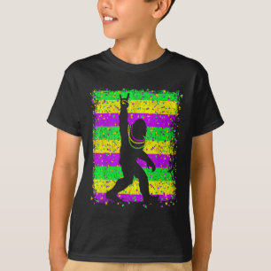 Bigfoot Mardi Gras Sasquatch Funny Men Kids Gift T T-Shirt