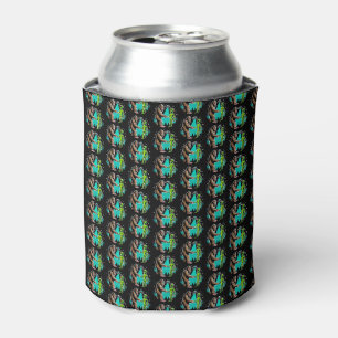 Bigfoot Meets Alien Can Cooler