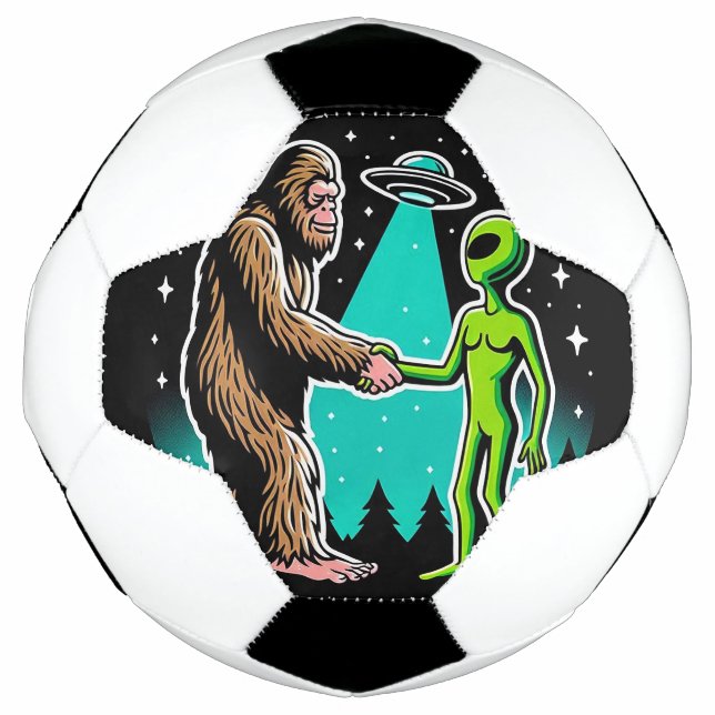 Bigfoot Meets Alien Football (Front)