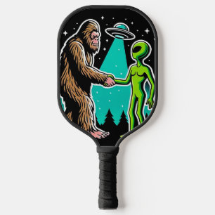 Bigfoot Meets Alien Pickleball Paddle