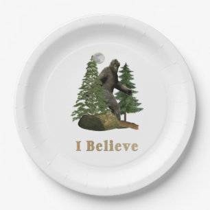 Bigfoot merchandise paper plate