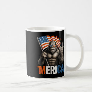 Bigfoot ’merica Patriotic Sasquatch Rocking Americ Coffee Mug