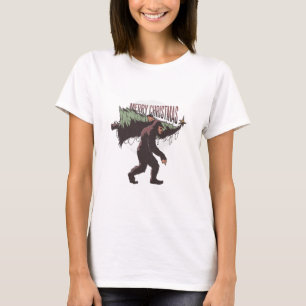 Bigfoot Merry Christmas T-Shirt