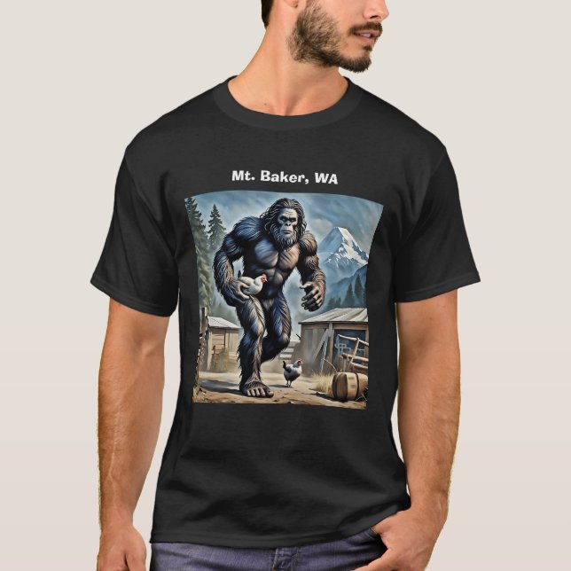 Bigfoot Mount Baker, WA T-Shirt (Front)