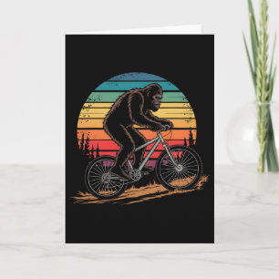Bigfoot Mountain Bike Funny Mtb Biking Cycling Sas Card