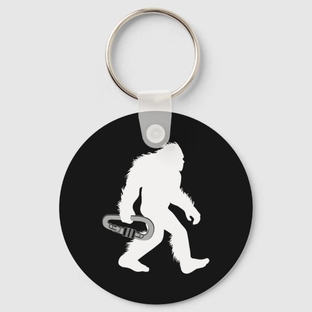 Bigfoot Mountain Climbing Sasquatch Climber  Key Ring (Front)