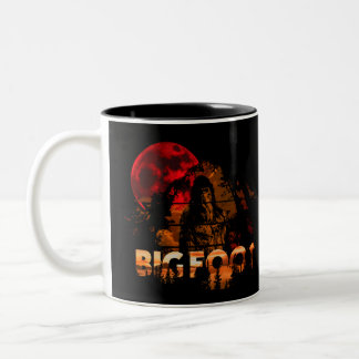 BigFoot Mountain Man Sasquatch  Two-Tone Coffee Mug
