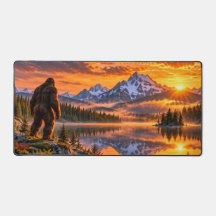 Bigfoot Mountain Sunset Desk Mat