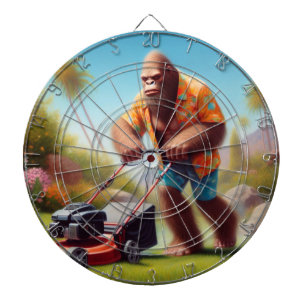 Bigfoot Mowing Dartboard