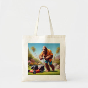 Bigfoot Mowing Tote Bag