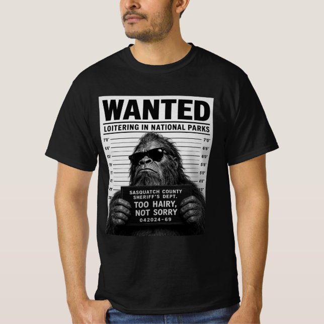 Bigfoot Mugshot T-Shirt (Front)
