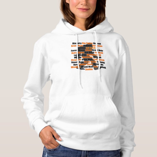 Bigfoot Names Hoodie (Front)