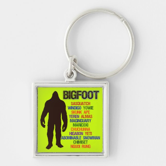 Bigfoot Names Key Ring (Front)