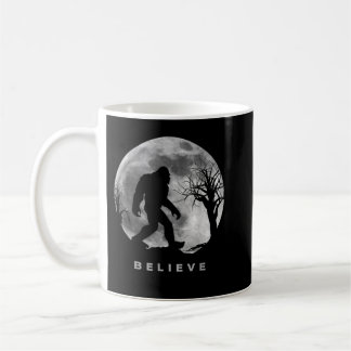 Bigfoot Night Full Moon I Believe Sasquatch Men Ki Coffee Mug