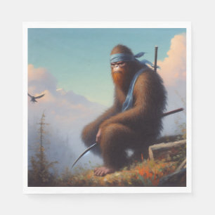 Bigfoot Ninja Napkin