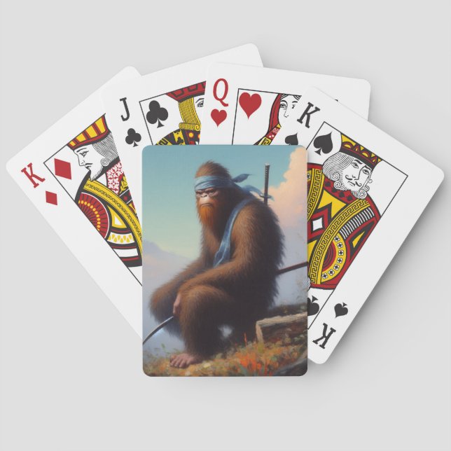 Bigfoot Ninja Playing Cards (Back)
