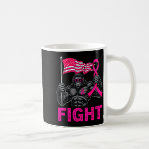 Bigfoot Nk Ribbon Fight Breast Cancer Awareness Me Coffee Mug